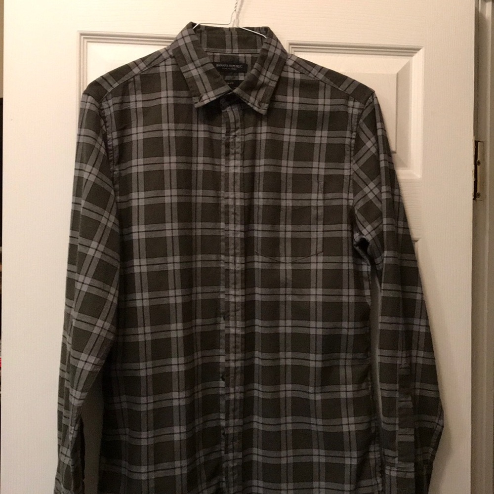 Banana Republic Luxe Flannel shirt size M